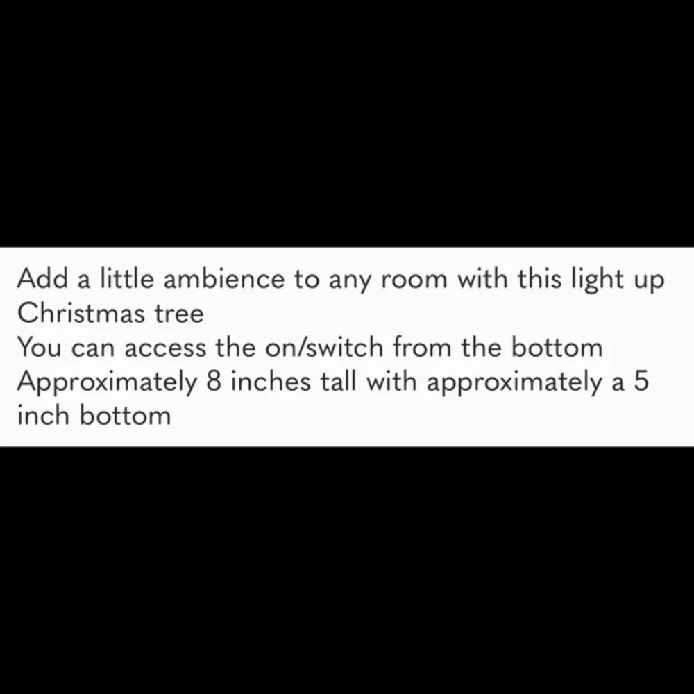 Glass Christmas tree that lights up with fairy lights